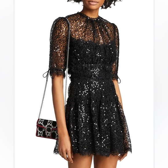 Jonathan Simkhai Sequined Lace Dress 000/047 - Picture 12 of 15